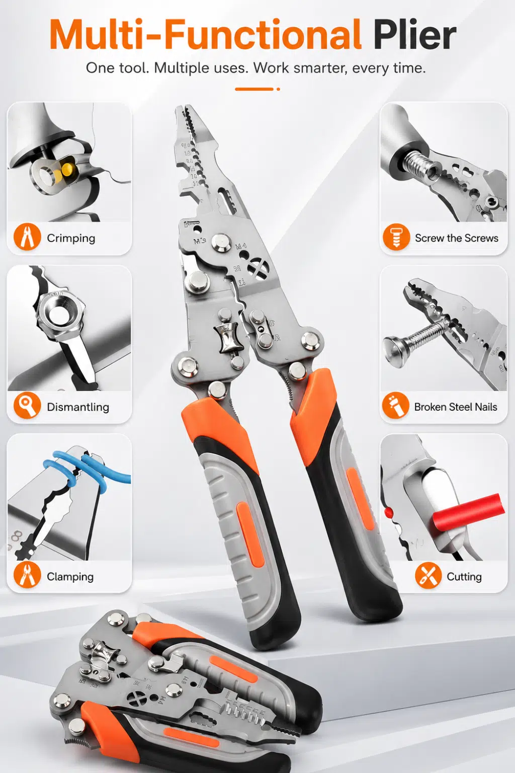 9-in-1 Multi-Functional Electrician Pliers & Wire Stripper - Image 2