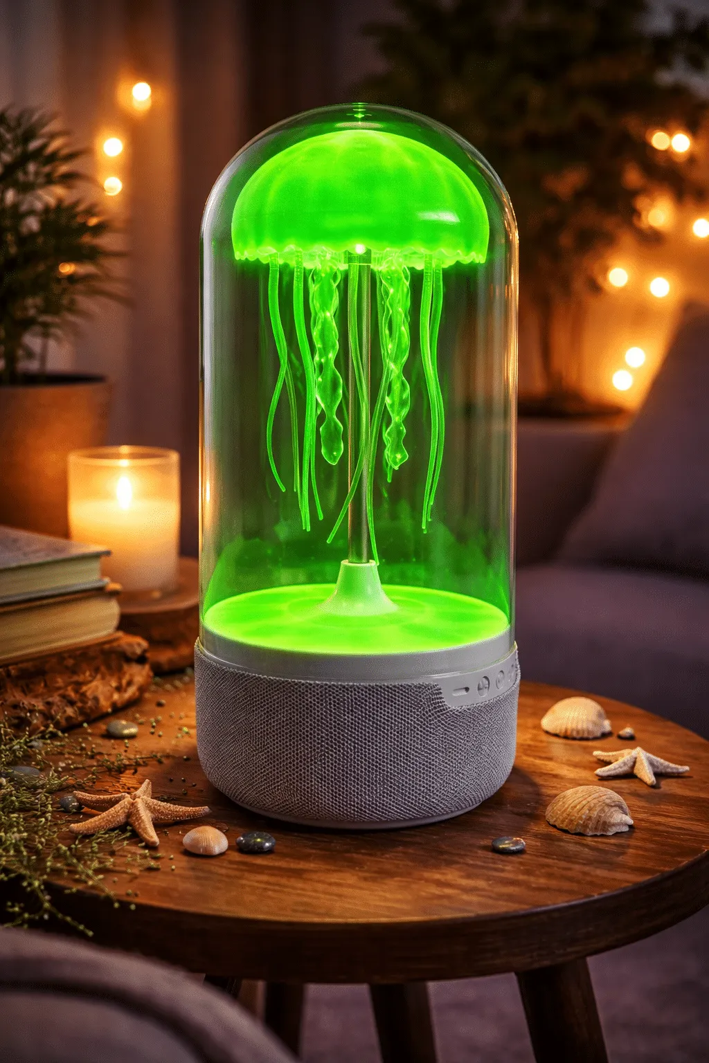 Jellyfish Bluetooth Speaker – RGB LED Night Light & Bass Sound - Image 3