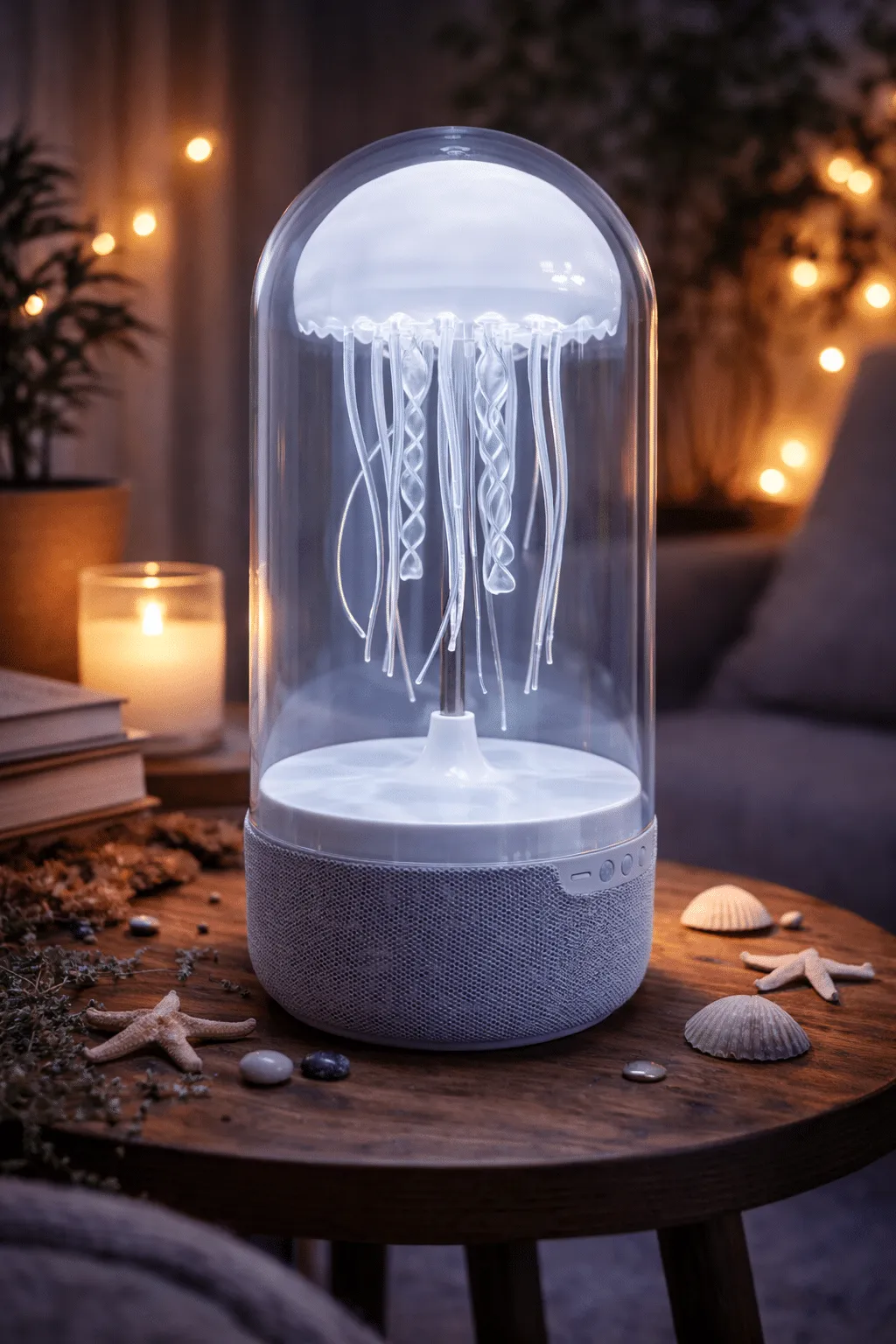 Jellyfish Bluetooth Speaker – RGB LED Night Light & Bass Sound - Image 2